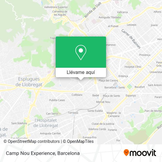 Mapa Camp Nou Experience
