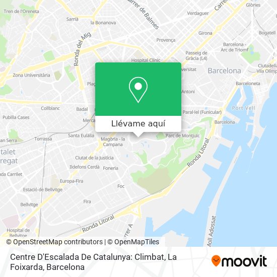 Mapa Centre D'Escalada De Catalunya: Climbat, La Foixarda