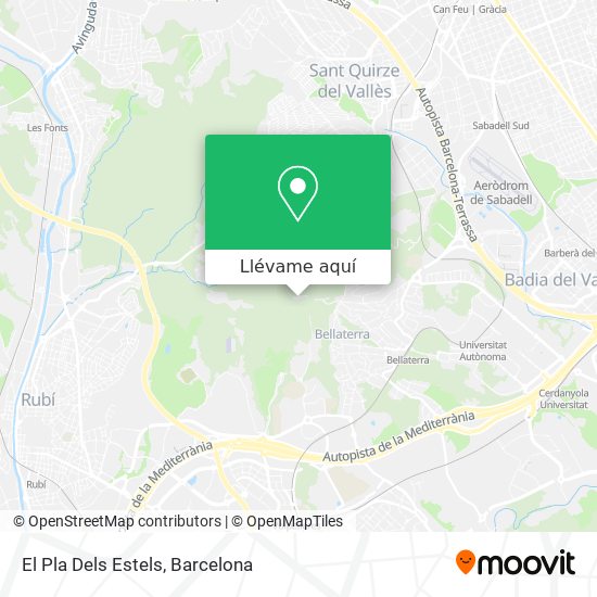 Mapa El Pla Dels Estels
