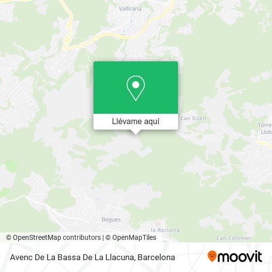 Mapa Avenc De La Bassa De La Llacuna