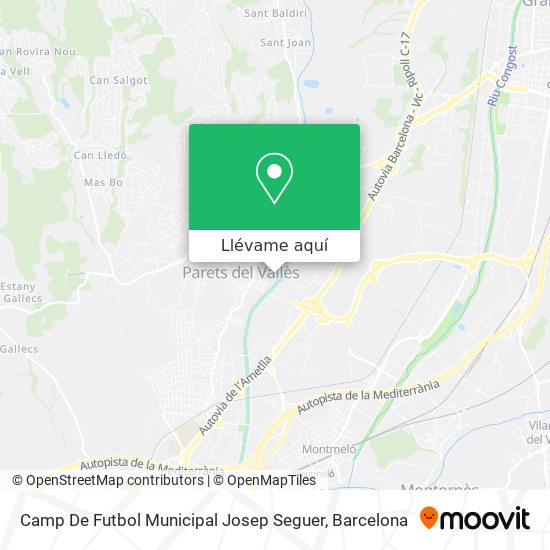 Mapa Camp De Futbol Municipal Josep Seguer