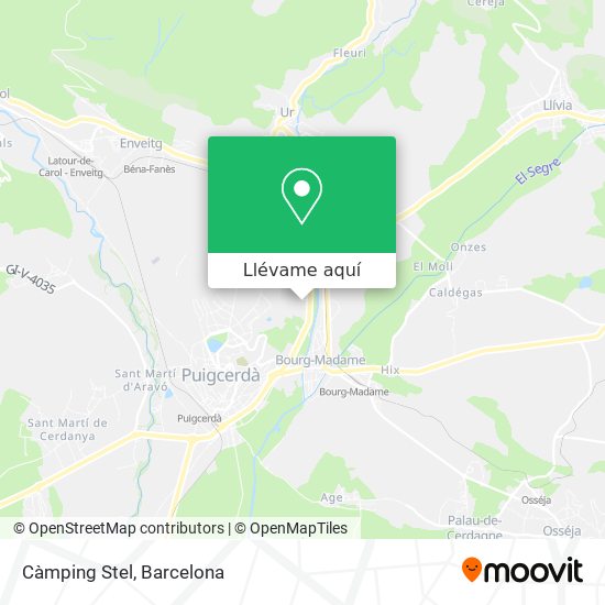 Mapa Càmping Stel