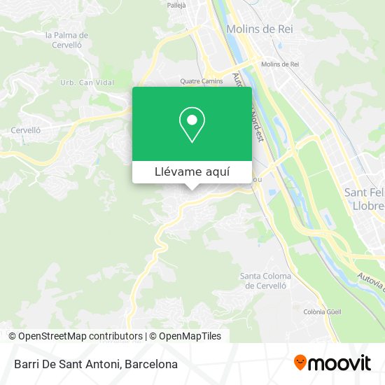 Mapa Barri De Sant Antoni