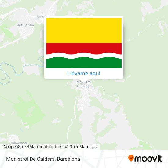 Mapa Monistrol De Calders