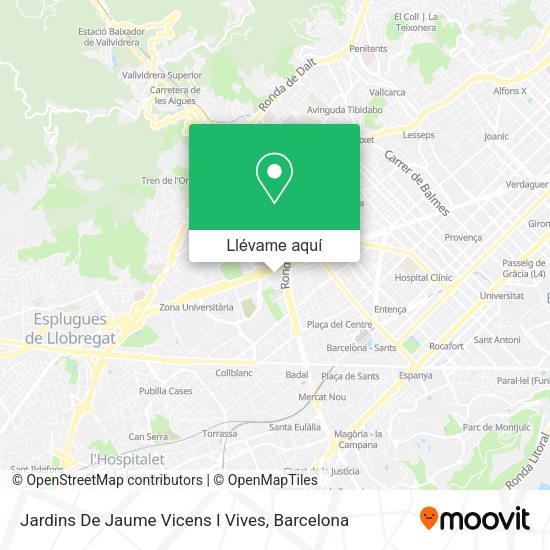 Mapa Jardins De Jaume Vicens I Vives