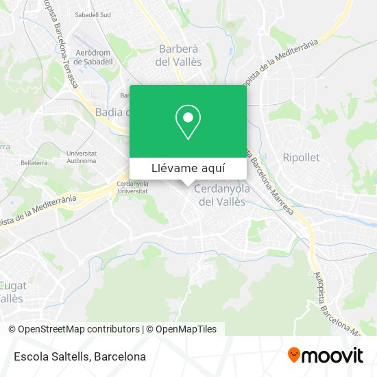 Mapa Escola Saltells