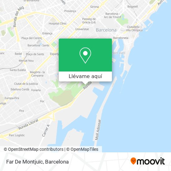 Mapa Far De Montjuïc