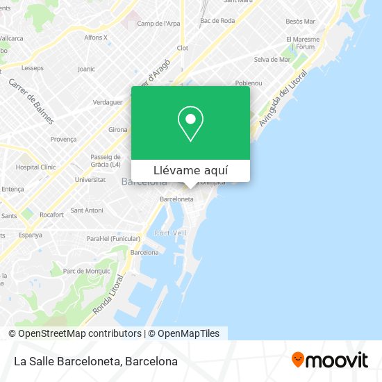 Mapa La Salle Barceloneta