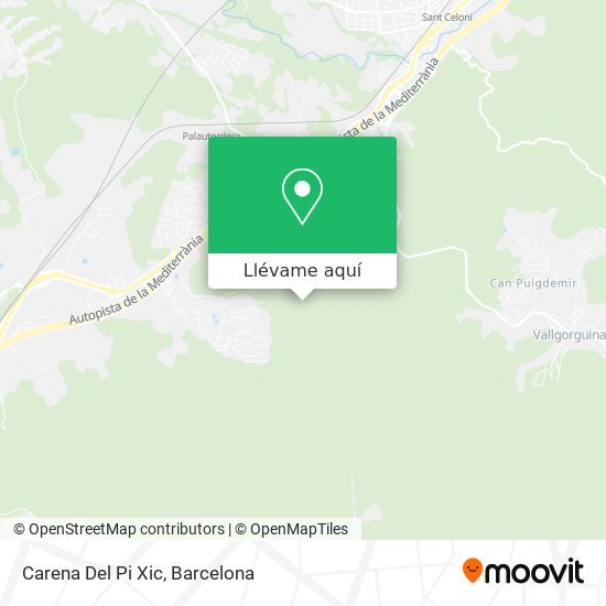 Mapa Carena Del Pi Xic