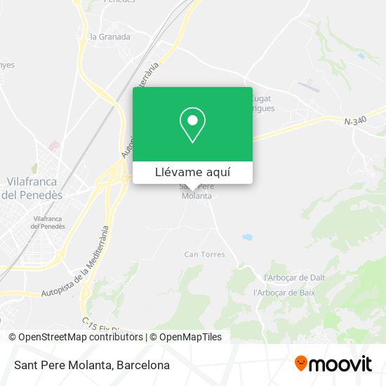 Mapa Sant Pere Molanta