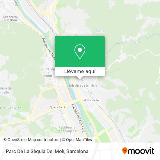 Mapa Parc De La Sèquia Del Molí