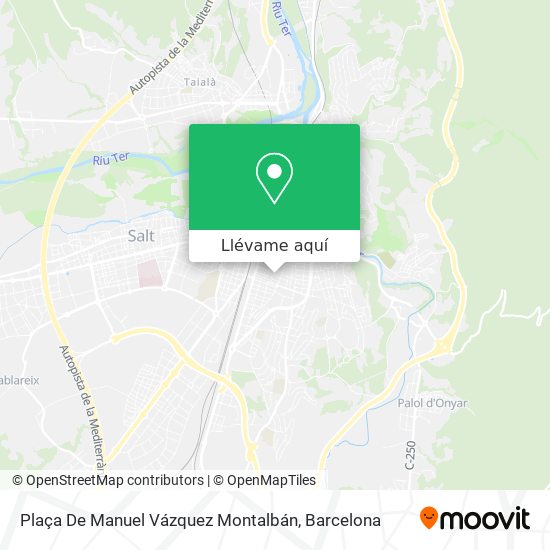 Mapa Plaça De Manuel Vázquez Montalbán