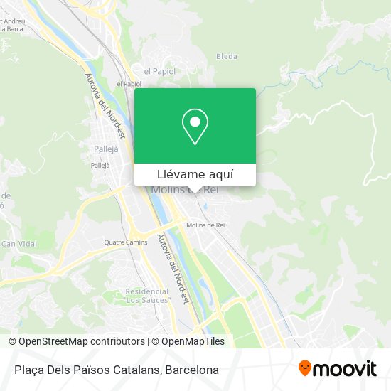 Mapa Plaça Dels Països Catalans