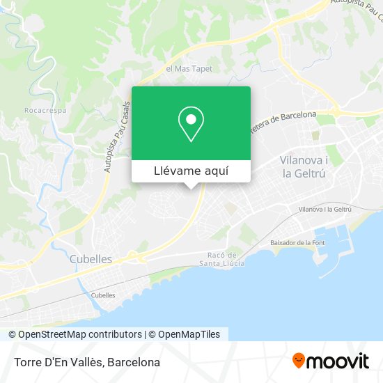 Mapa Torre D'En Vallès