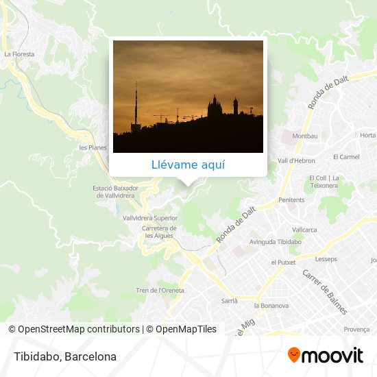 Mapa Tibidabo