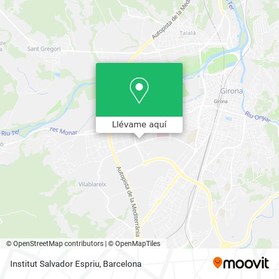 Mapa Institut Salvador Espriu