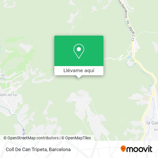 Mapa Coll De Can Tripeta