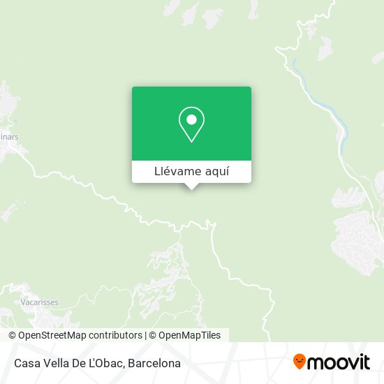 Mapa Casa Vella De L'Obac