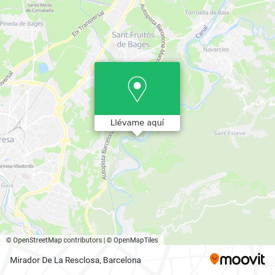Mapa Mirador De La Resclosa