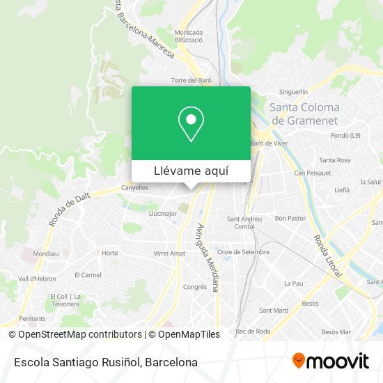Mapa Escola Santiago Rusiñol