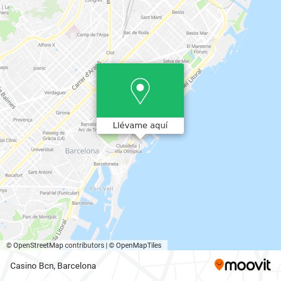 Mapa Casino Bcn