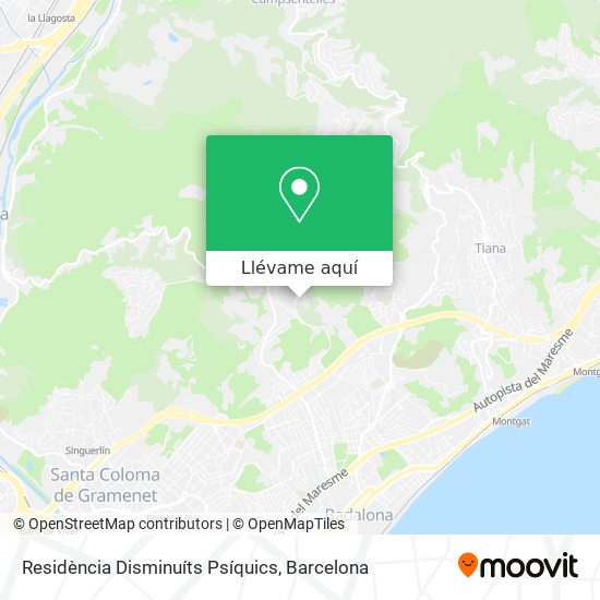 Mapa Residència Disminuíts Psíquics