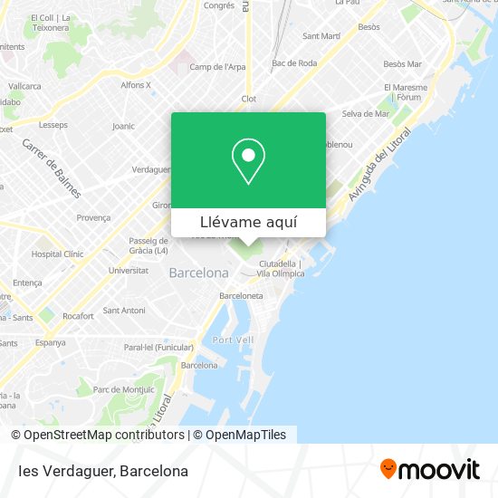 Mapa Ies Verdaguer