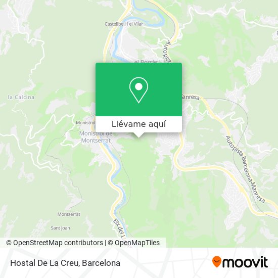 Mapa Hostal De La Creu