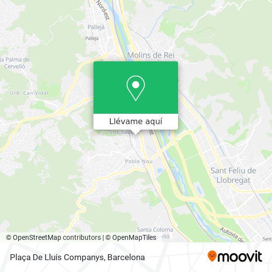 Mapa Plaça De Lluís Companys