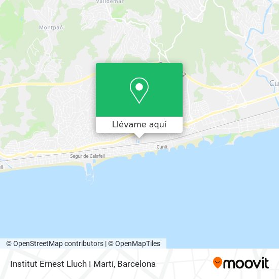 Mapa Institut Ernest Lluch I Martí