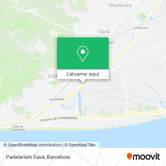 Mapa Padelarium Gavà