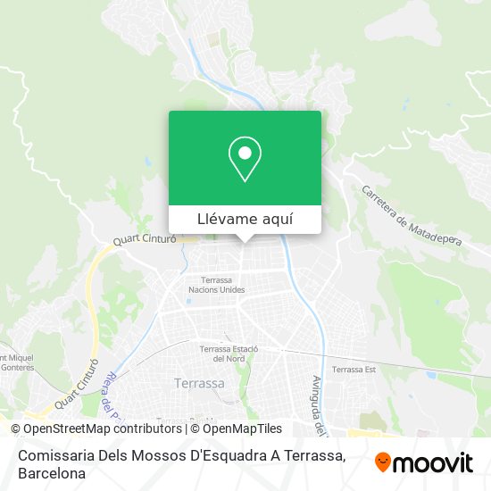 Mapa Comissaria Dels Mossos D'Esquadra A Terrassa