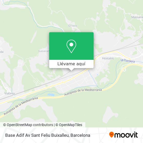 Mapa Base Adif Av Sant Feliu Buixalleu