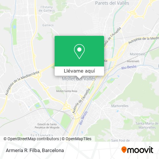 Mapa Armería R. Filba