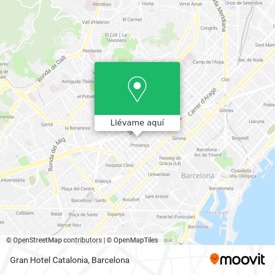 Mapa Gran Hotel Catalonia
