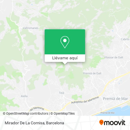 Mapa Mirador De La Cornisa