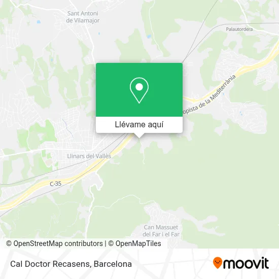 Mapa Cal Doctor Recasens