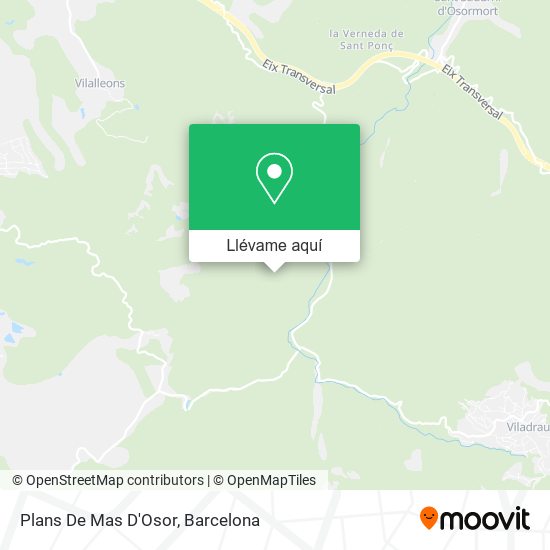 Mapa Plans De Mas D'Osor