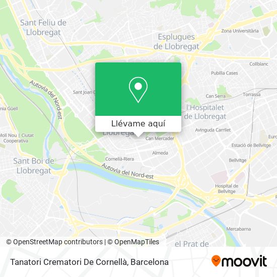 Mapa Tanatori Crematori De Cornellà