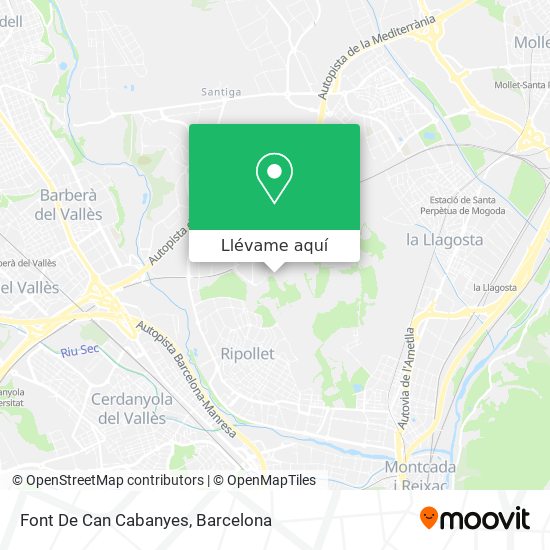 Mapa Font De Can Cabanyes