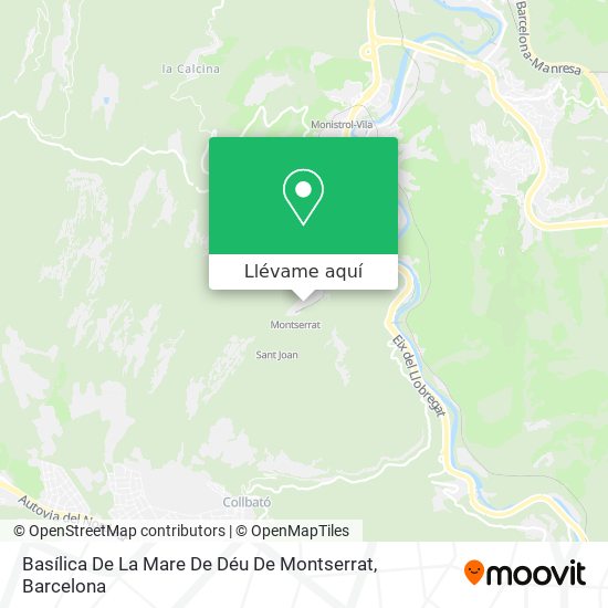 Mapa Basílica De La Mare De Déu De Montserrat