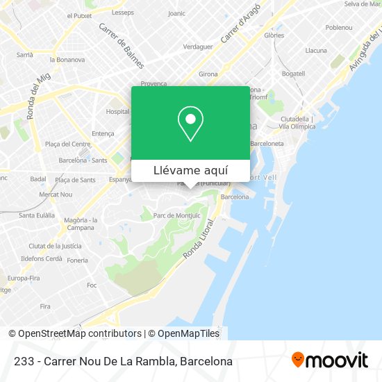 Mapa 233 - Carrer Nou De La Rambla