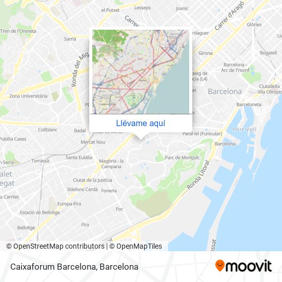 Mapa Caixaforum Barcelona