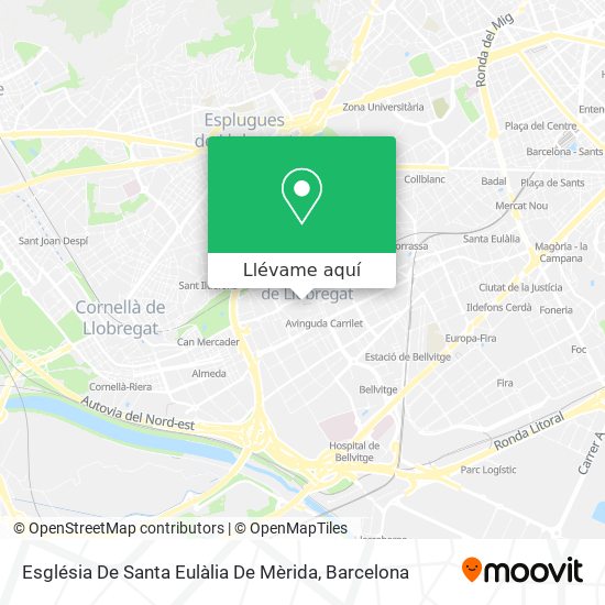 Mapa Església De Santa Eulàlia De Mèrida