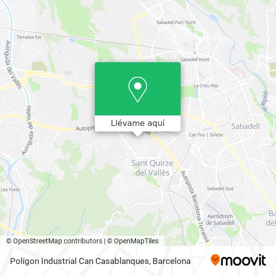 Mapa Polígon Industrial Can Casablanques