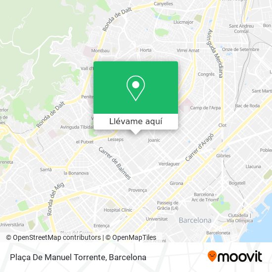 Mapa Plaça De Manuel Torrente