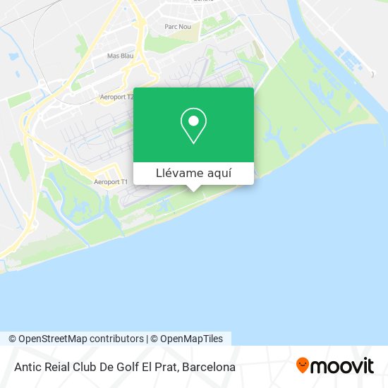 Mapa Antic Reial Club De Golf El Prat