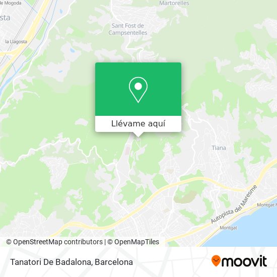 Mapa Tanatori De Badalona
