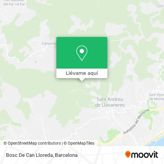 Mapa Bosc De Can Lloreda