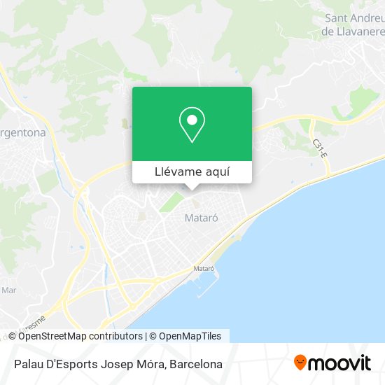 Mapa Palau D'Esports Josep Móra